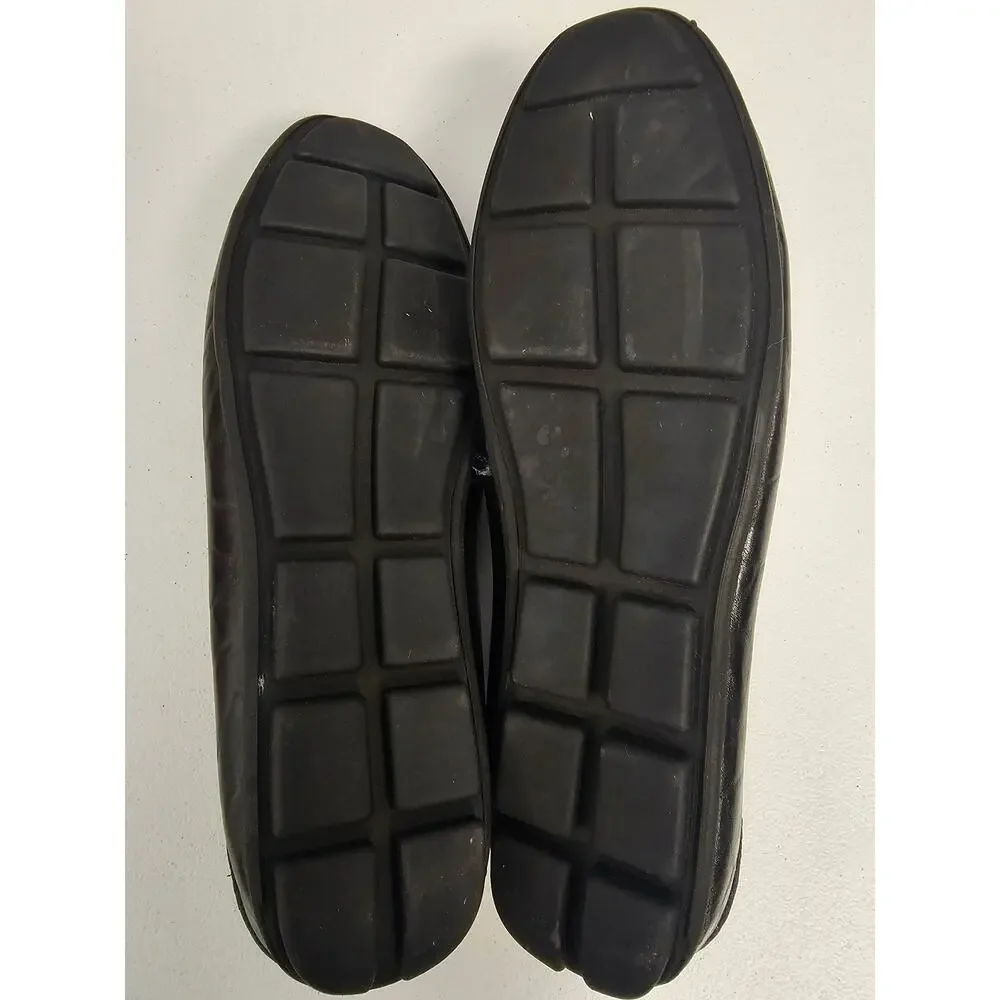 Black Leather Men’s Slip-On Loafers
